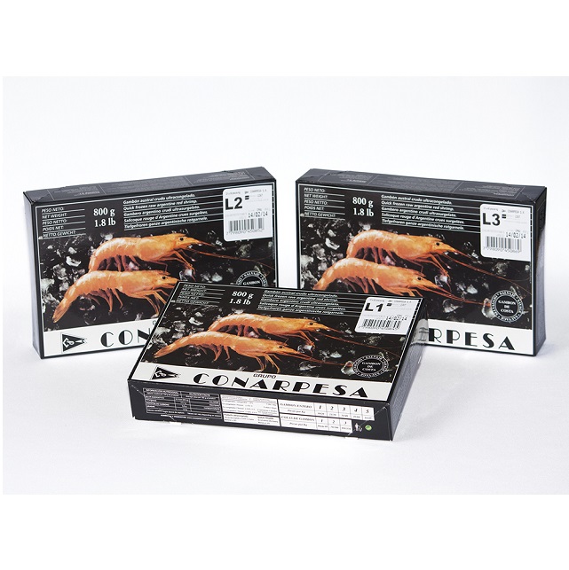 Gamba langostinera congelada a bordo calibre 20/30 y 30/40 lista para cocinar Gamba langostinera Nº1 Pescado A Casa