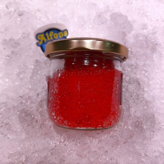 Tobiko rojo. Huevas de pez volador para sushi. Compra online en Pescado a Casa.
