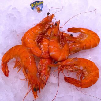 Langostino cocido fresco. Compra marisco cocido online con envío refrigerado a domicilio. Pescadería online Pescado a Casa.